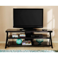 17 Stories Ultra Sleek Design Modern TV Stand With Coated Metal Legs