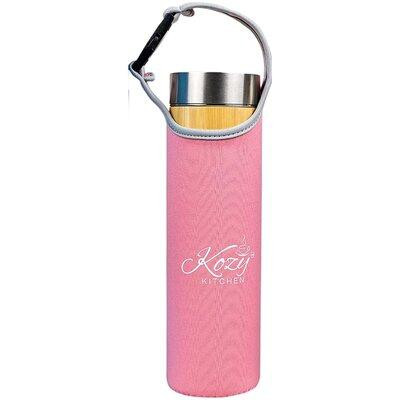 Kozy Kitchen Organic Bamboo Tumbler With Tea Infuser & Strainer| 17Oz Stainless Steel Water Bottle| Insulated BPA-Free C in Coffee Makers