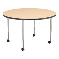 Learniture Structure Series Round Mobile Collaborative Table