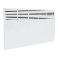 Plumbing N Parts 1500W Rectangle White Convector Heater with Integrated Thermostat Stainless Steel_PNP-37389