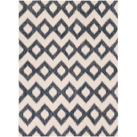 Dakota Fields Geometric Handwoven Wool Gray/Beige Area Rug