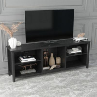 Winston Porter 70 Inch Length TV Stand For Living Room And Bedroom, With 2 Drawers And 4 High-Capacity Storage Compartme