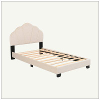 Home Upholstered Twin Size Platform Bed