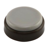 Prime-Line 1 In. Round Chocolate Brown Plastic Self Stick Or Screw On, Floor