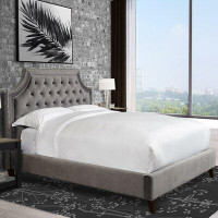 Rosdorf Park Jasmine Queen Tufted Upholstered Standard Bed