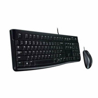 Logitech MK120 Desktop Keyboard and Mouse Combo Black,English