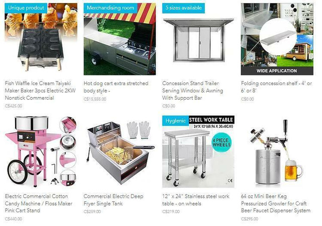 Concession Equipment Hot dog, Mini Donut, Cotton Candy, Ice Cream, Deep Fryer, Coffee, Windows, Shelf  - BRAND NEW in Other Business & Industrial - Image 3