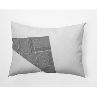 Latitude Run® Triangles & Squares Polyester Decorative Pillow Rectangular