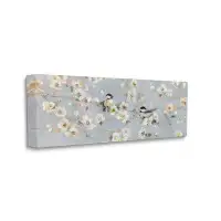 Stupell Industries Delicate Little Birds Between Cherry Blossom Branches by - Wrapped Canvas on