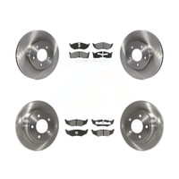 Front and Rear Disc Rotors and Semi-Metallic Brake Pads Kit by Transit Auto K8S-100958