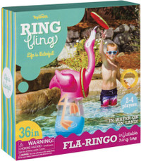 TOYSMITH® RING FLING FLA-RINGO -- SEE WHO CAN MAKE THE MOST RINGS ON FLA-RINGO'S NECK!