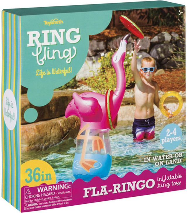 TOYSMITH® RING FLING FLA-RINGO -- SEE WHO CAN MAKE THE MOST RINGS ON FLA-RINGO'S NECK! in Toys & Games