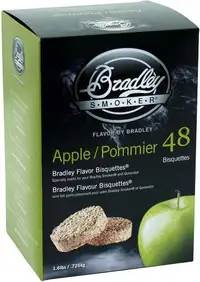 Bradley Smoker Apple Flavor Bisquettes BTAP48