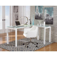 Signature Design by Ashley Baraga 61'' W L-Shaped Writing Desk and Chair Set