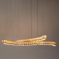Everly Quinn Wilmer 2 - Light Brass LED Pendant