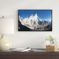 East Urban Home 'Mount Everest Glacier Panorama' Framed Photographic Print on Wrapped Canvas