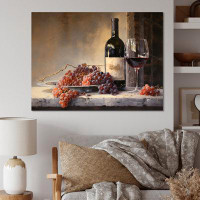 Winston Porter Lush Lustre - Wine Wall Art Living Room