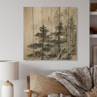 Millwood Pines Asian Forest - Cabin & Lodge Wood Wall Art Panels - Natural Pine Wood
