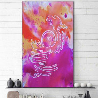 Made in Canada - Ebern Designs 'The Rising Sun Hues IV' Acrylic Painting Print on Wrapped Canvas