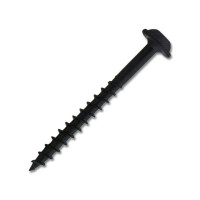CSH #8 x 1-3/4 in. Black Square Round Washer Head Coarse Thread Self-Tapping