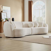 Hokku Designs Oversized Modern 3 Pieces Upholstered Sofa Ultimate Comfort 6-8 Seater Couches