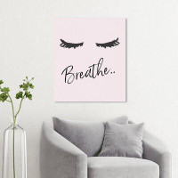 Art Remedy 'Calm Quotes And Sayings Breathe' Art