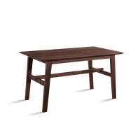 Red Barrel Studio 62.99" Nut-brown Rectangular Solid wood  Dining Table