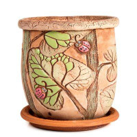 August Grove Adwaith Indoor/ Outdoor Clay Pot Planter