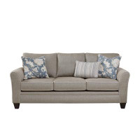 Southern Home Furnishings 84" Flared Arm Sofa with Reversible Cushions