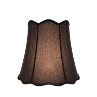 Darby Home Co 15" H Faux silk fabric Bell Lamp shade ( Spider ) in Black