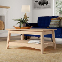 Mistana™ Lynn Solid Wood Lift Top Extendable Coffee Table