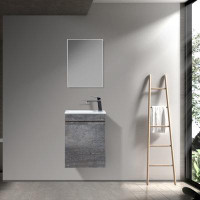 Latitude Run® Ensemble de meuble-lavabo simple l 8,5 po avec miroir Capistrano