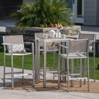 Brayden Studio Royalston Bar Set with Metal Frame and Metal Outer Material