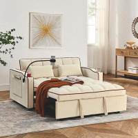 Latitude Run® Modern Sofa With Adjustable Back and USB Port