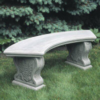 Astoria Grand Millar Stone/Concrete Garden Bench