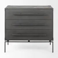 Joss & Main Saphira 3 Drawer 34" W Solid Wood Dresser