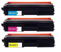 ECOtone Remanufactured Toner Cartridge for Printers Using Brother TN-431 C/M/Y Toner - 3 Color Cartridges Combo Pack - 1