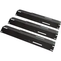 Quickflame Quickflame Adjustable Porcelain Steel Heat Plates, Heat Tents, Heat Shields for Gas Grills
