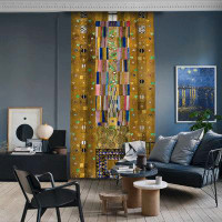 Lilijan Home & Curtain Gustav Klimt - Dekoratives Panneau Window Decorative Curtain 1 Panel