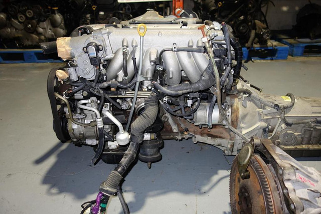 JDM Toyota 1JZGTE VVTi Single Turbo Engine Auto + W58 5speed Transmission Wiring ECU 1JZ-GTE Supra IS300 Crown Soarer in Engine & Engine Parts - Image 4