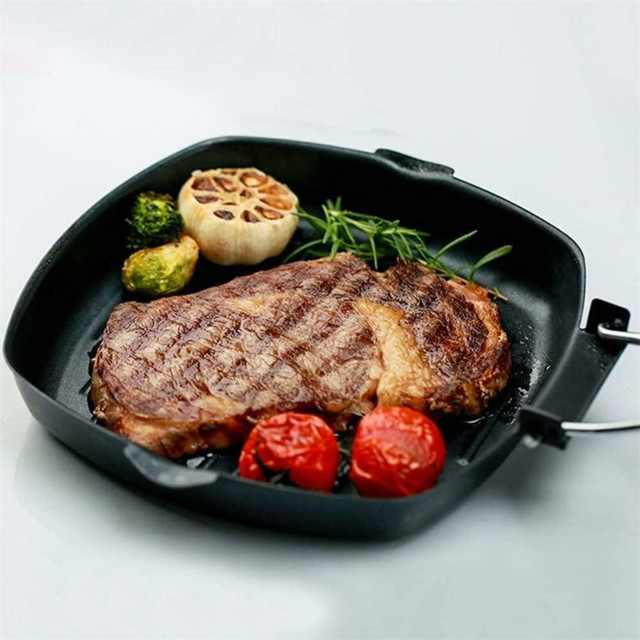 NEW 28 CM NON STICK FRYING PAN FOLDING HANDLE K0010 in Kitchen & Dining Wares in Alberta - Image 3
