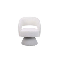 Corrigan Studio Swivel Accent Chair Armchair, Round Barrel Chair In Fabric For Living Room Bedroom