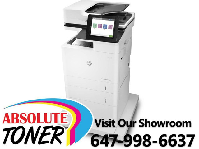 $49/month BRAND NEW HP Laserjet Enterprise MFP M632fht Monochrome Multifunction Laser Printer Scanner Copier REPOSSESSED in Printers, Scanners & Fax - Image 2