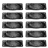 The Renovators Supply Inc. Cabinet Drawer Door Wrought Iron Mission 3 5/8" Center Ring Pull Multipack