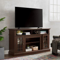 Red Barrel Studio TV Stand for TV Up to 60", Media Console with Open and Closed Storage Space