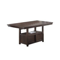 Red Barrel Studio Counter Height 75'' Solid Wood Dining Table