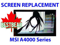 Screen Replacement for MSI A4000 Series Laptop