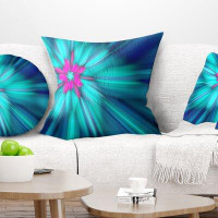 Made in Canada - East Urban Home Floral Rotating Fireworks Pillow