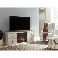 Signature Design by Ashley Willowton TV Stand With Electric Fireplace