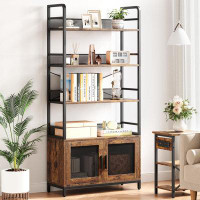 17 Stories 2 Tiers Industrial Bookcase